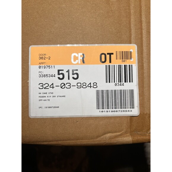 11" Modern Rim Stoneware Cake Stand Cream - Hearth & Hand with Magnolia … - Picture 5 of 5